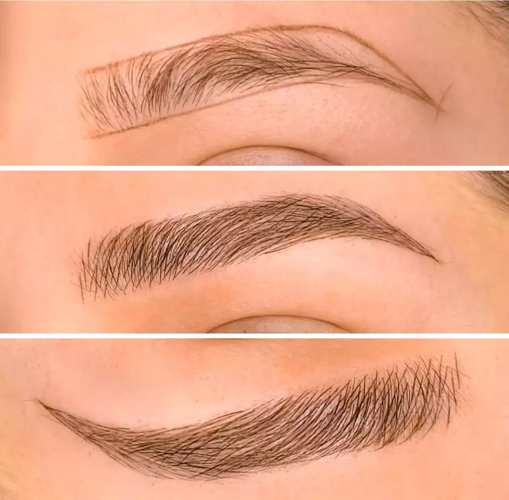 Aftercare microblading instruction