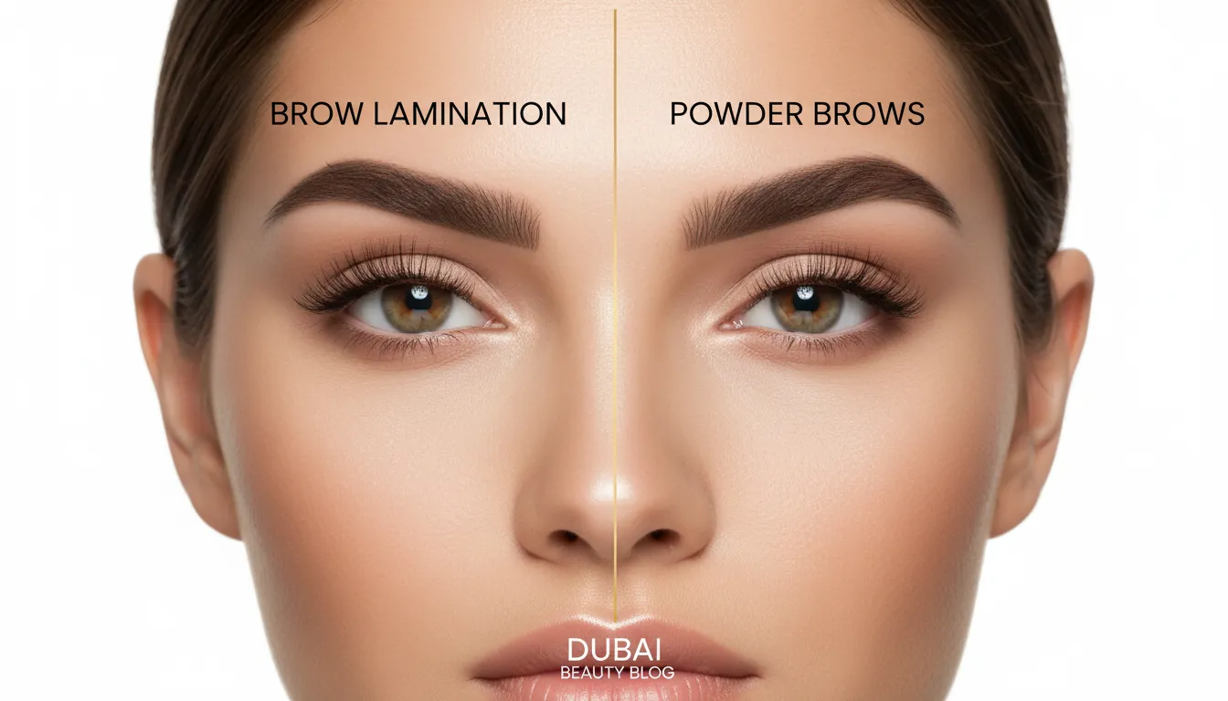 Brow Lamination vs Powder Brows: Differences