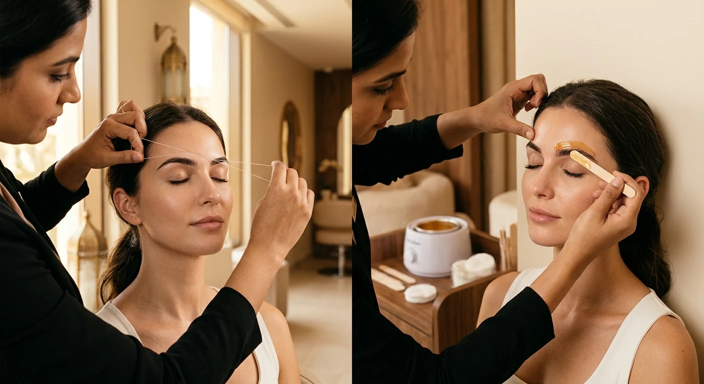Threading vs Waxing Eyebrows Dubai Heat: Which Lasts Longer