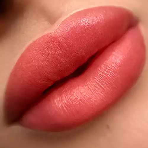 Lip blush close up